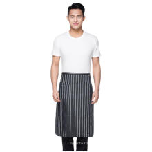 Wholesale Oil-proof Cooking and Thickening Kitchen Cooking Work Stripe Commercial Half Apron